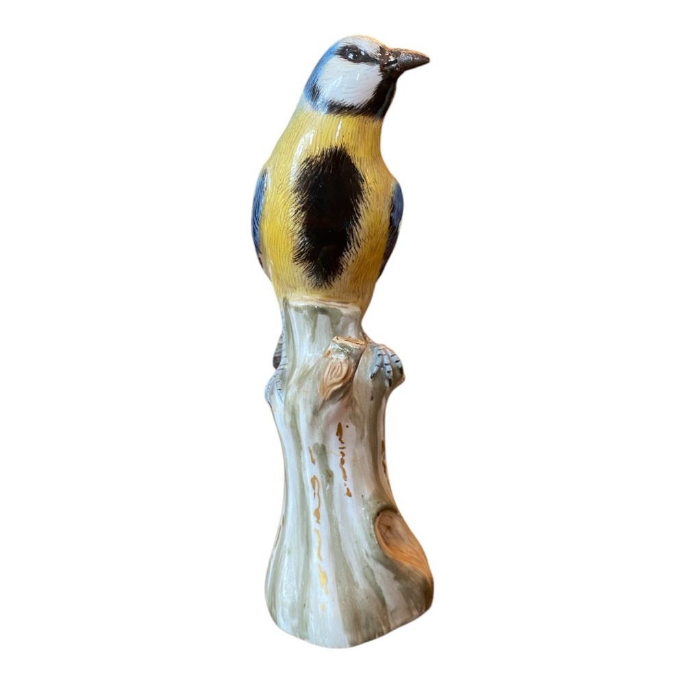 Antique 1700s - 1800s Meissen Eurasian Blue Tit Bird. Rare - Picture 8 of 13